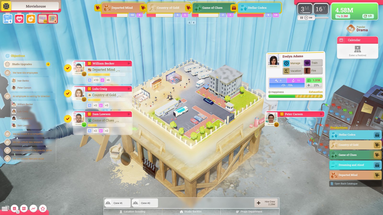 佳片相约：电影制片厂大亨（V1.5.1-新的工作室老板系统）