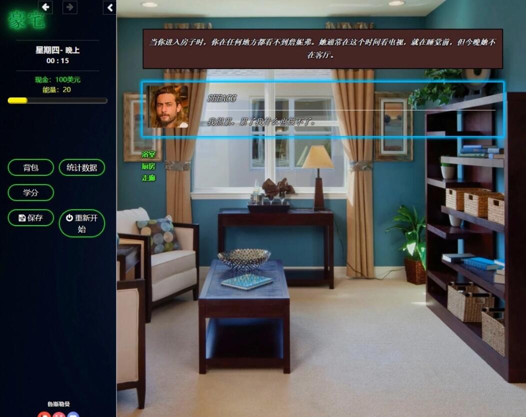 【PC/真人SLG/HTML/动态】豪宅酒店 The Mansion V0.76.5 [浏览器翻译中文]【2.6G】