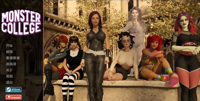 【SD/欧美SLG/汉化/动态】怪兽大学 怪物学院 Monster College V0.8.0.4 STEAM双端官方中文版【3.8G】