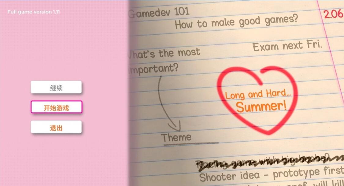 【PC/2D/SLG/中文】漫长而艰难的……夏天! V1.1.1 STEAM官方中文正式版【550M】