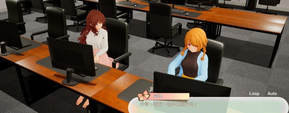 【SD/2D/SLG/中文】[RJ01181234][TKsite]秘密的百合办公室 双端DL官方中文版【2G】