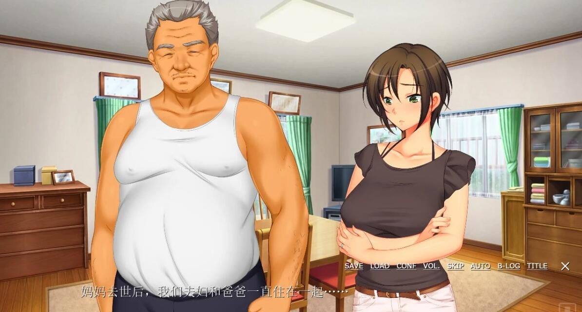 【PC/2D/ADV/汉化】父亲用粗大的手指玩弄着妻子的○肉 AI汉化版+存档【3.5G】