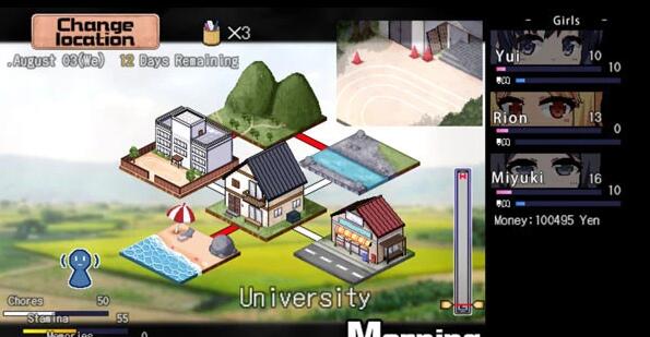 【PC/2D/SLG/中文】夏日狂想曲 V2.07 AI汉化魔改牛头人版【2.6G】