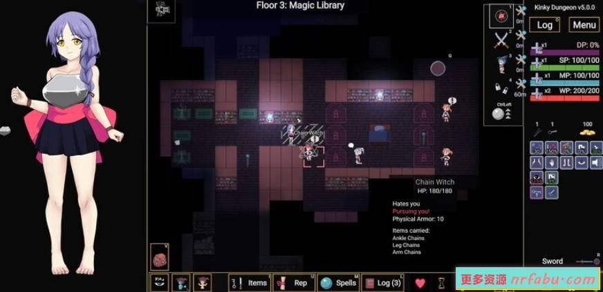 【PC/2D/SLG/中文】Kinky Dungeon Ver5.3.38 STEAM官方中文版【630M】