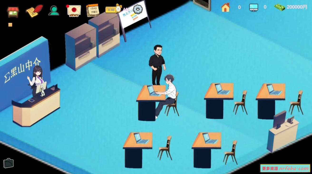 【PC/2D/SLG/中文/NTR】黑山不动产屋NTR V1.0 DL官方中文版【330M】