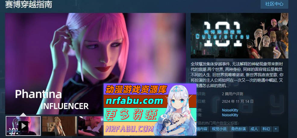 [PC/欧美SLG/中文/动态]赛博穿越指南 官方中文版[新作][2G]