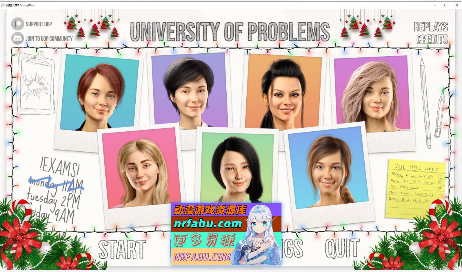 [SD/欧美SLG/高渲染/动态]问题大学V1.5.5 Extended AI汉化版[14.3G]