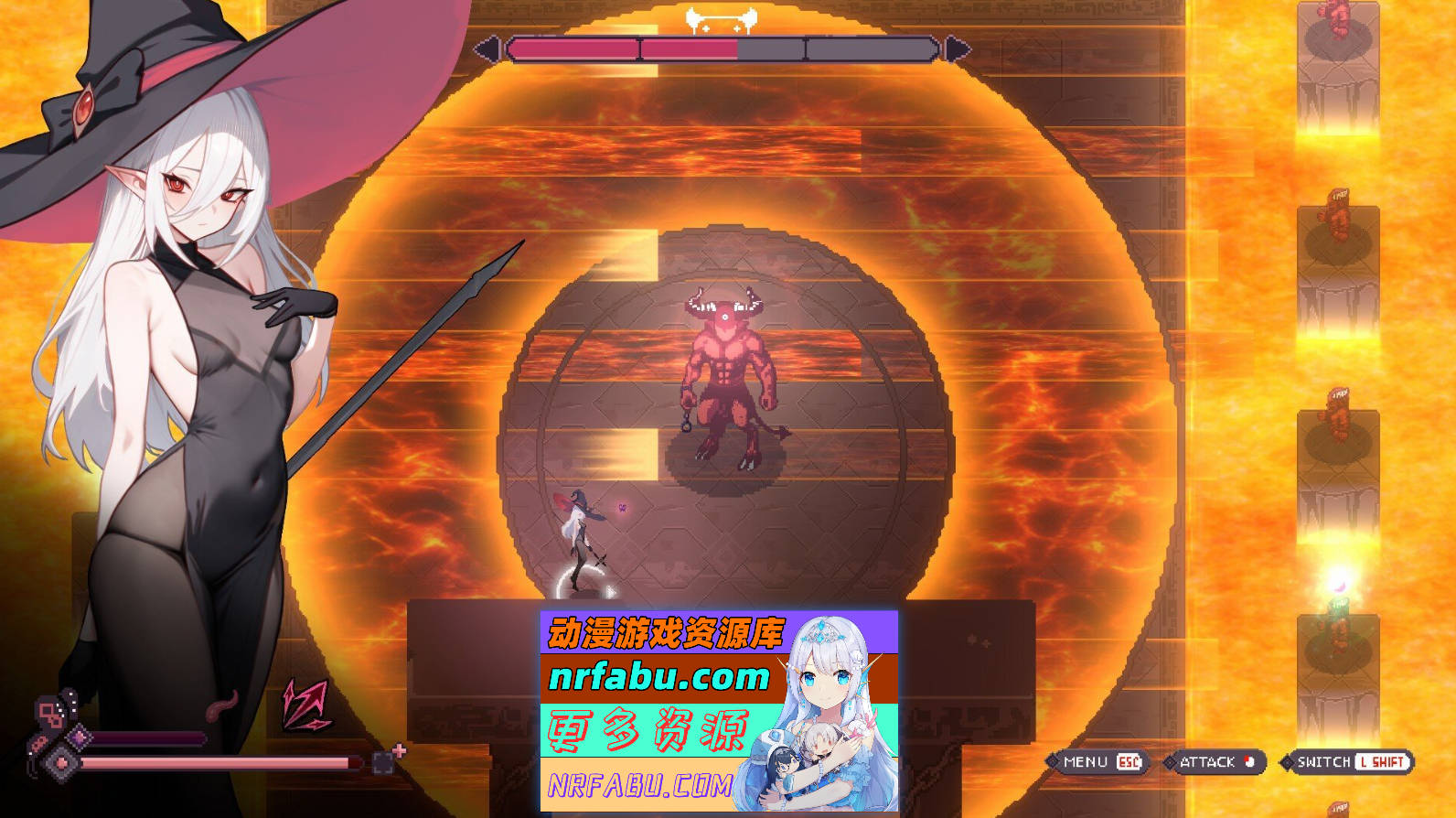 [PC/像素ACT/汉化/动态]魔女的地牢V1.2.6.1 机翻汉化版+存档[新作][1.7G]